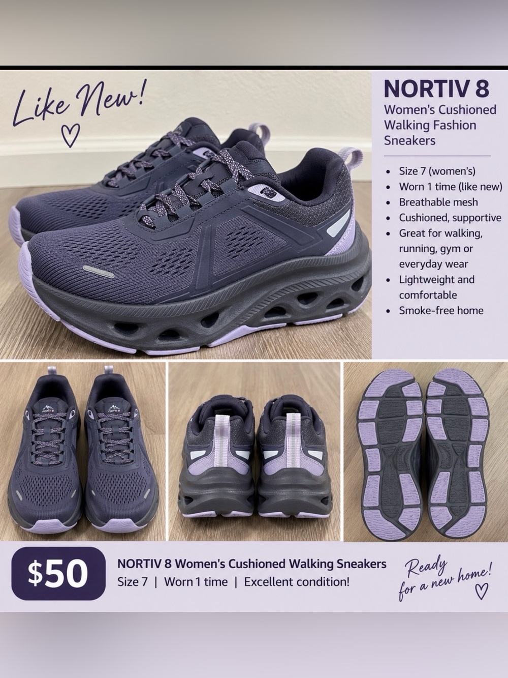 Skechers Nortiv 8 Women's Sneakers in Purple and Gray